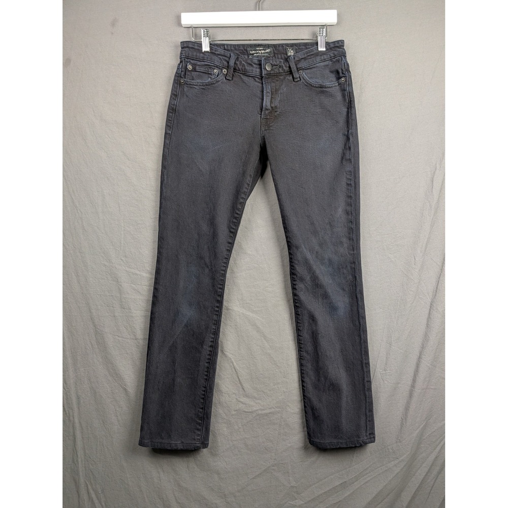 Lucky Brand 121 Heritage Slim Jeans Black Size‎ 6/28 Regular Stretch Denim